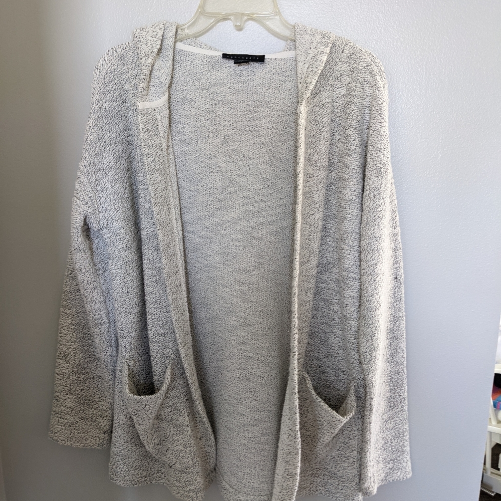 Sanctuary Hooded Cardigan w/ Pockets